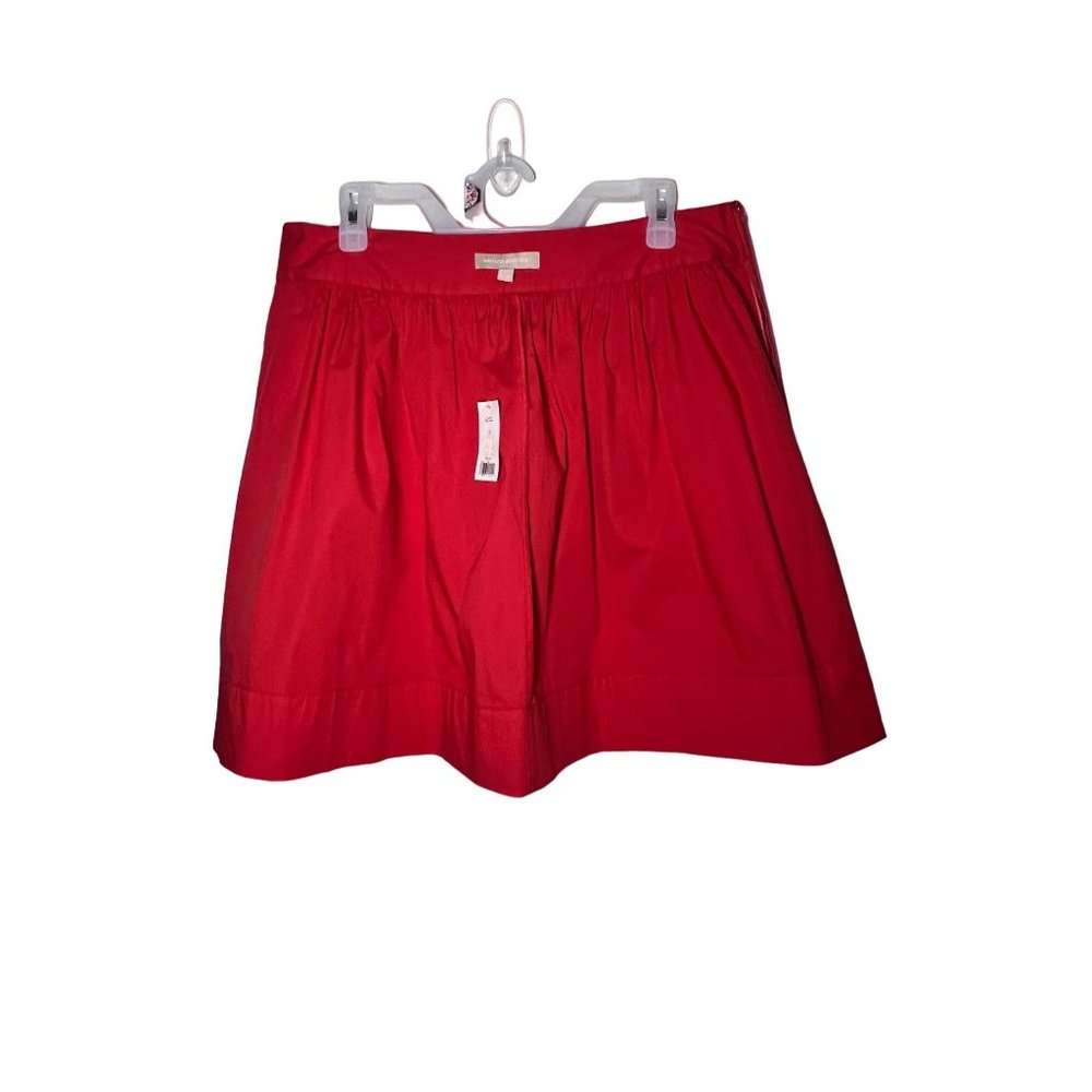 NWT Banana Republic A-Line imperial red short flowy skirt side pockets size 12 - Picture 11 of 16